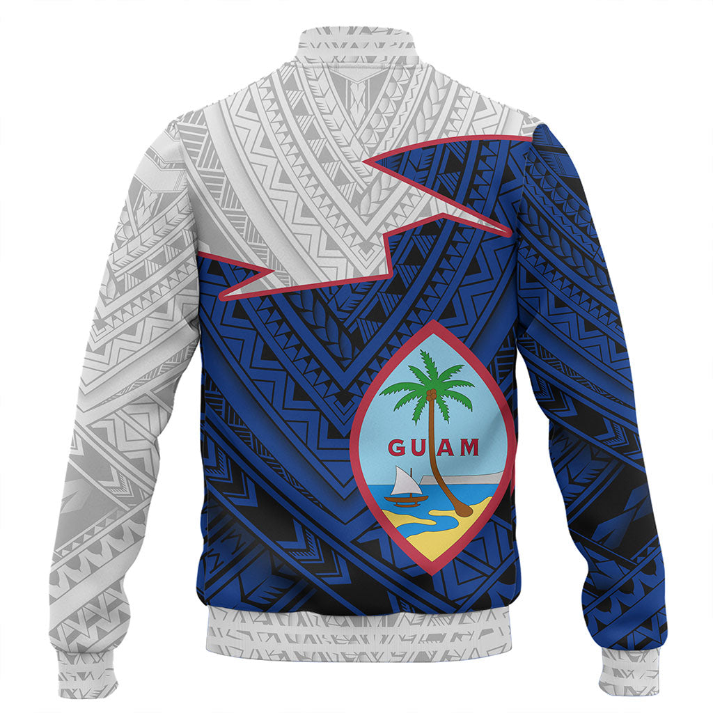 Guam Baseball Jacket Polynesian Tattoo Flag And Coat Of Arms