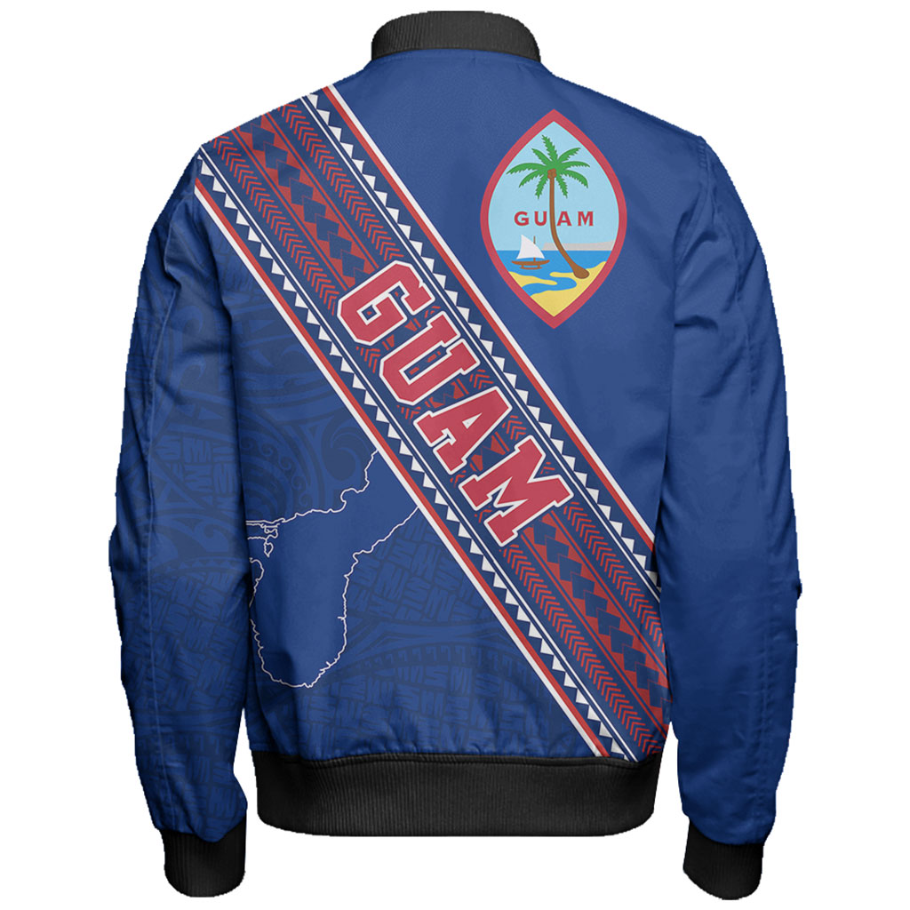 Guam Bomber Jacket Flag And Coat Of Arms