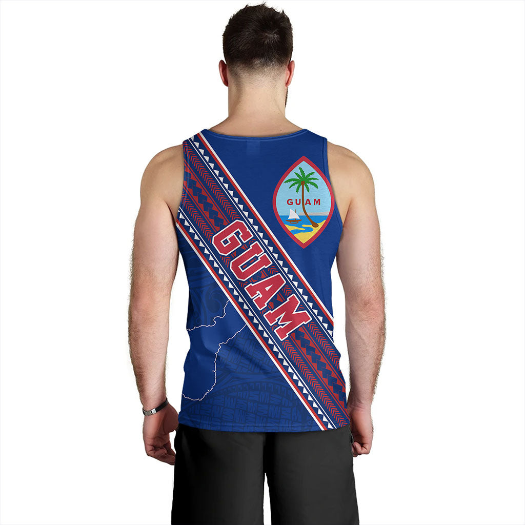 Guam Tank Top Flag And Coat Of Arms