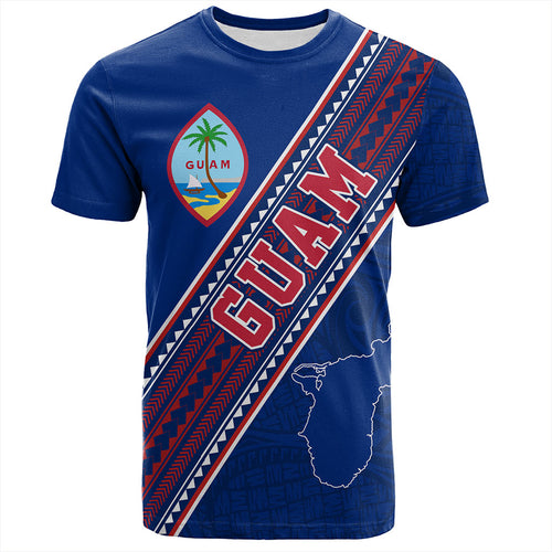 Guam T-Shirt Flag And Coat Of Arms
