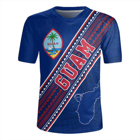Guam Rugby Jersey Flag And Coat Of Arms