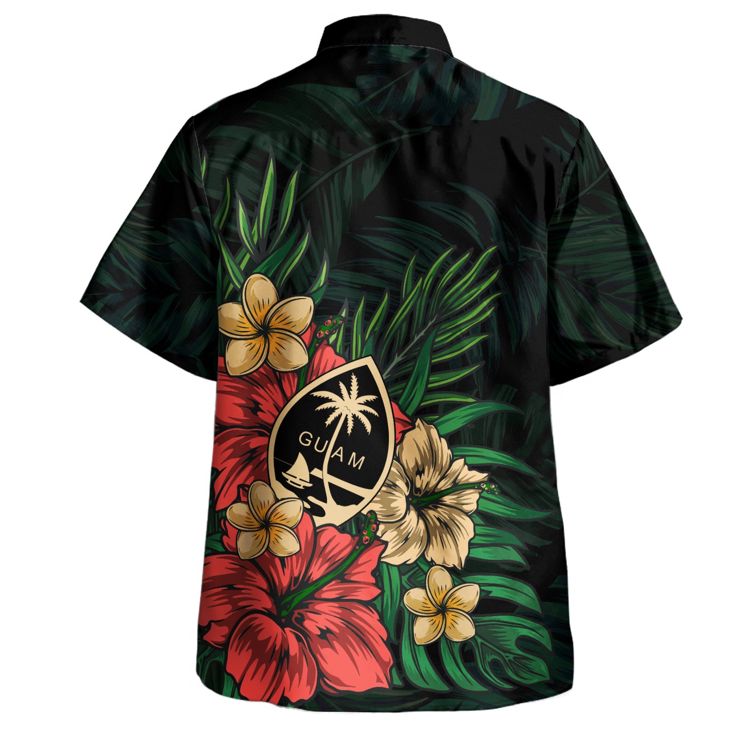 Guam Hawaiian Shirt Leaf Tropical