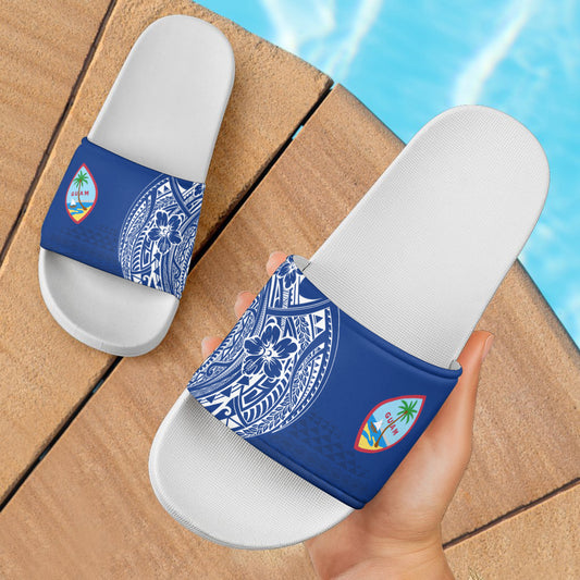 Guam Sandals Polynesian Flag With Coat Of Arms