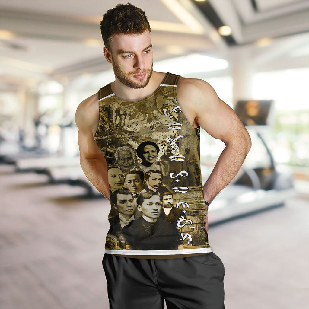 Philippines Filipinos Tank Top National Heroes Background