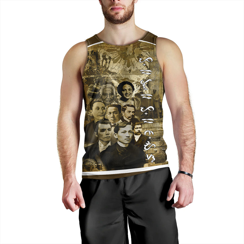 Philippines Filipinos Tank Top National Heroes Background
