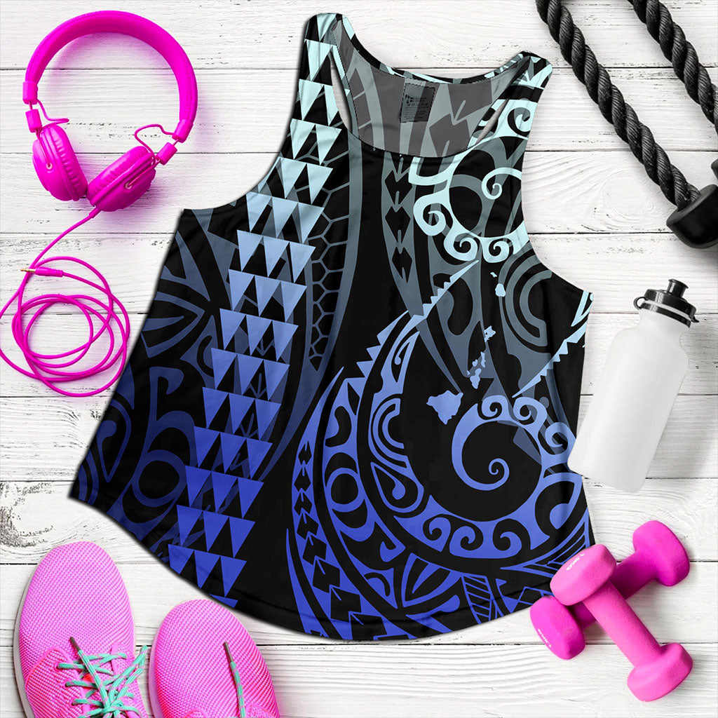 Hawaii Women Tank Map Kakau Style