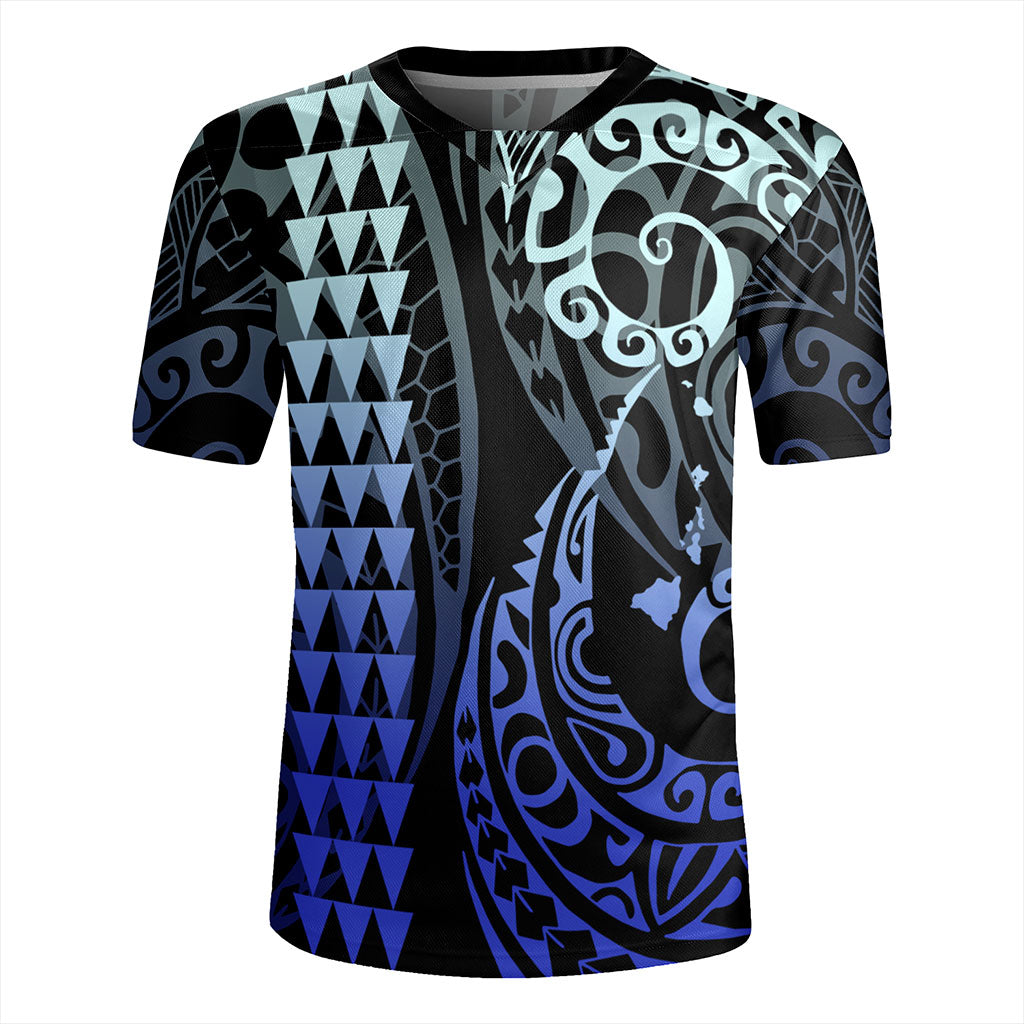 Hawaii Rugby Jersey Map Kakau Style