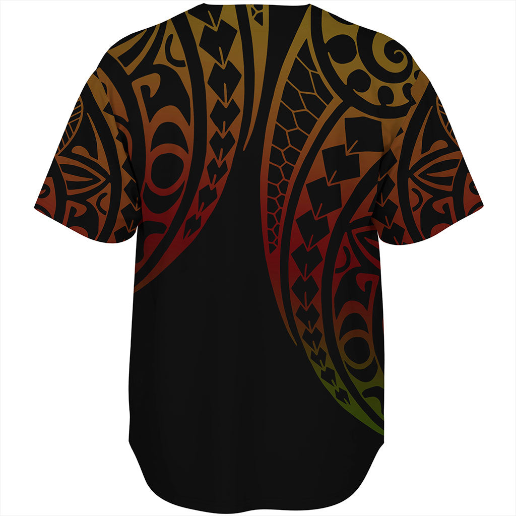 Hawaii Baseball Shirt Map Kakau Style