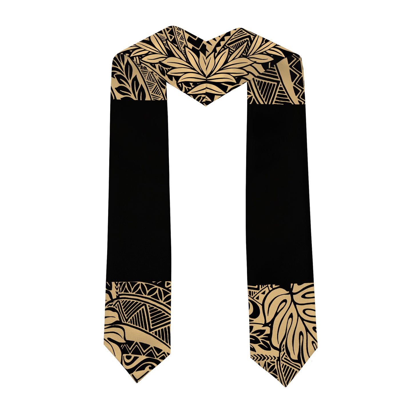 Hawaii Graduation Stole Aloha Map Tribal Fabric