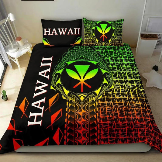 Hawaii Bedding Set - Kanaka Maoli Rocket Style (Reggae)