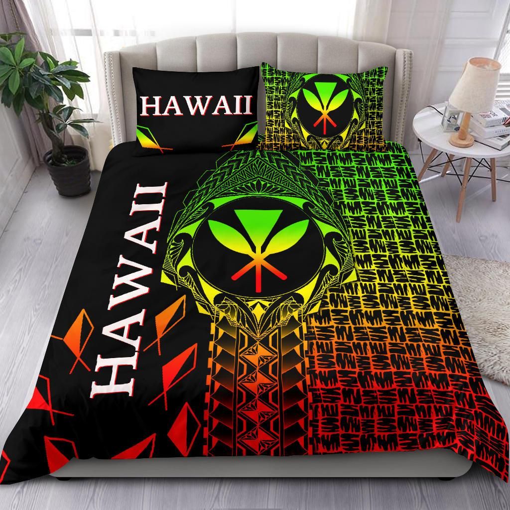 Hawaii Bedding Set - Kanaka Maoli Rocket Style (Reggae)