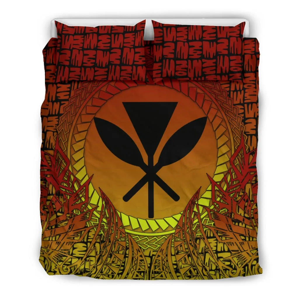 Hawaii Bedding Set - Polynesian Circle Pattern