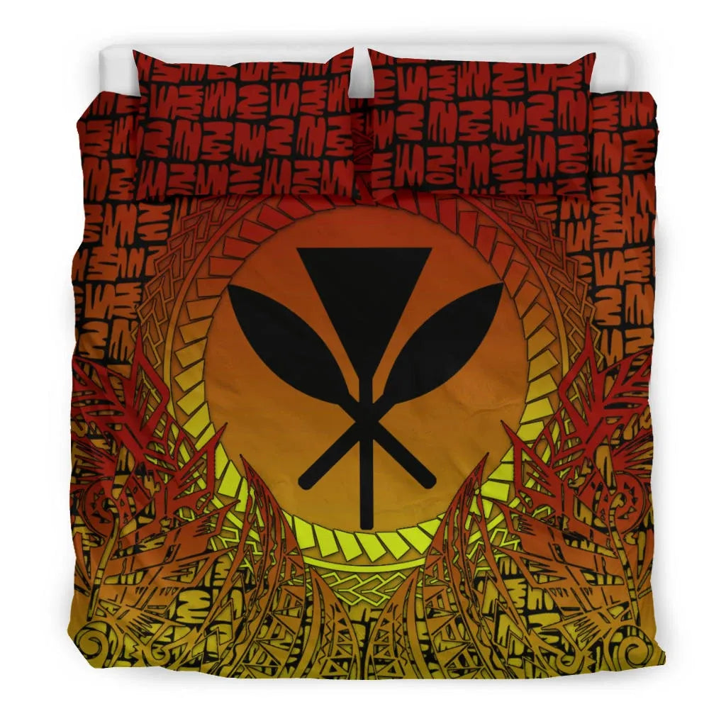 Hawaii Bedding Set - Polynesian Circle Pattern