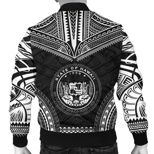 Hawaii Polynesian Chief Bomber Jacket - Black Version