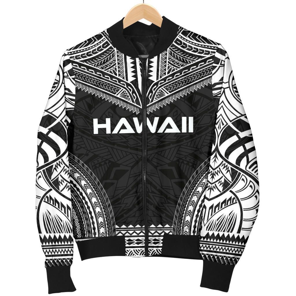 Hawaii Polynesian Chief Bomber Jacket - Black Version