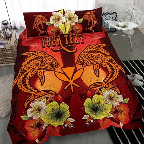 Hawaii Custom Personalised Bedding Sets - Tribal Tuna Fish