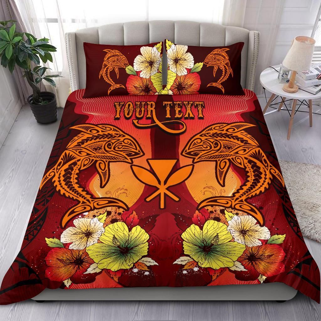 Hawaii Custom Personalised Bedding Sets - Tribal Tuna Fish