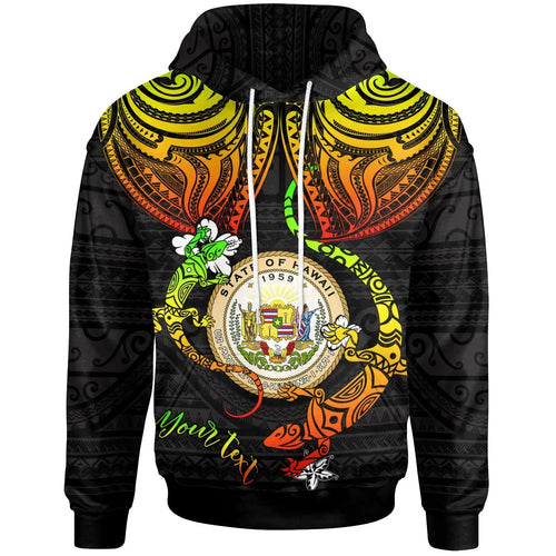 Hawaii Custom Personalised Hoodie - Lizard Good Chest