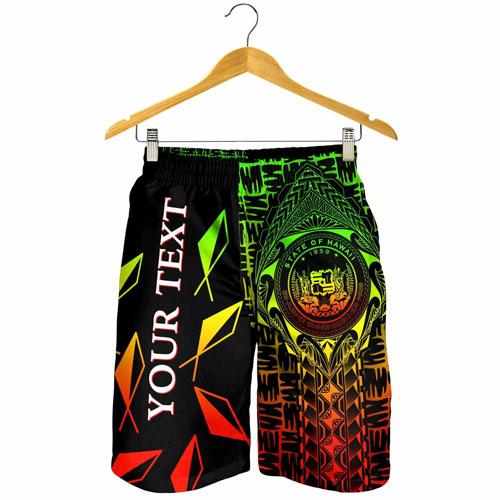 Hawaii Custom Personalised Men Shorts - Hawaii Seal Rocket Style (Reggae)