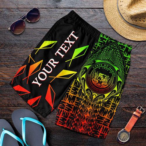Hawaii Custom Personalised Men Shorts - Hawaii Seal Rocket Style (Reggae)