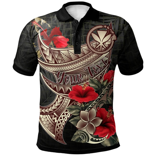 Hawaii Custom Personalised PoLo Shirt - Kanaka Maoli Polynesian Tribal Tattoo