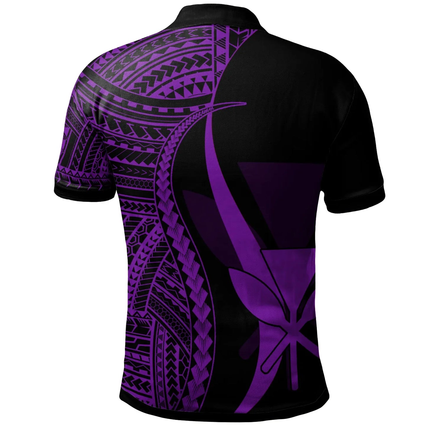 Hawaii Custom Personalised Polo Shirt Purple - Polynesian Tentacle Tribal Pattern