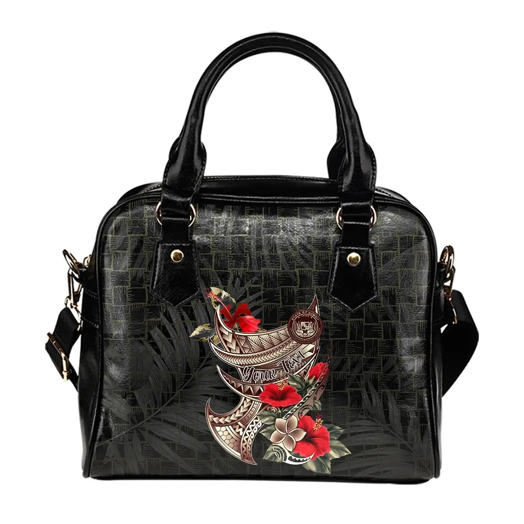 Hawaii Custom Personalised Shoulder Handbag - Polynesian Tribal Vintage Style