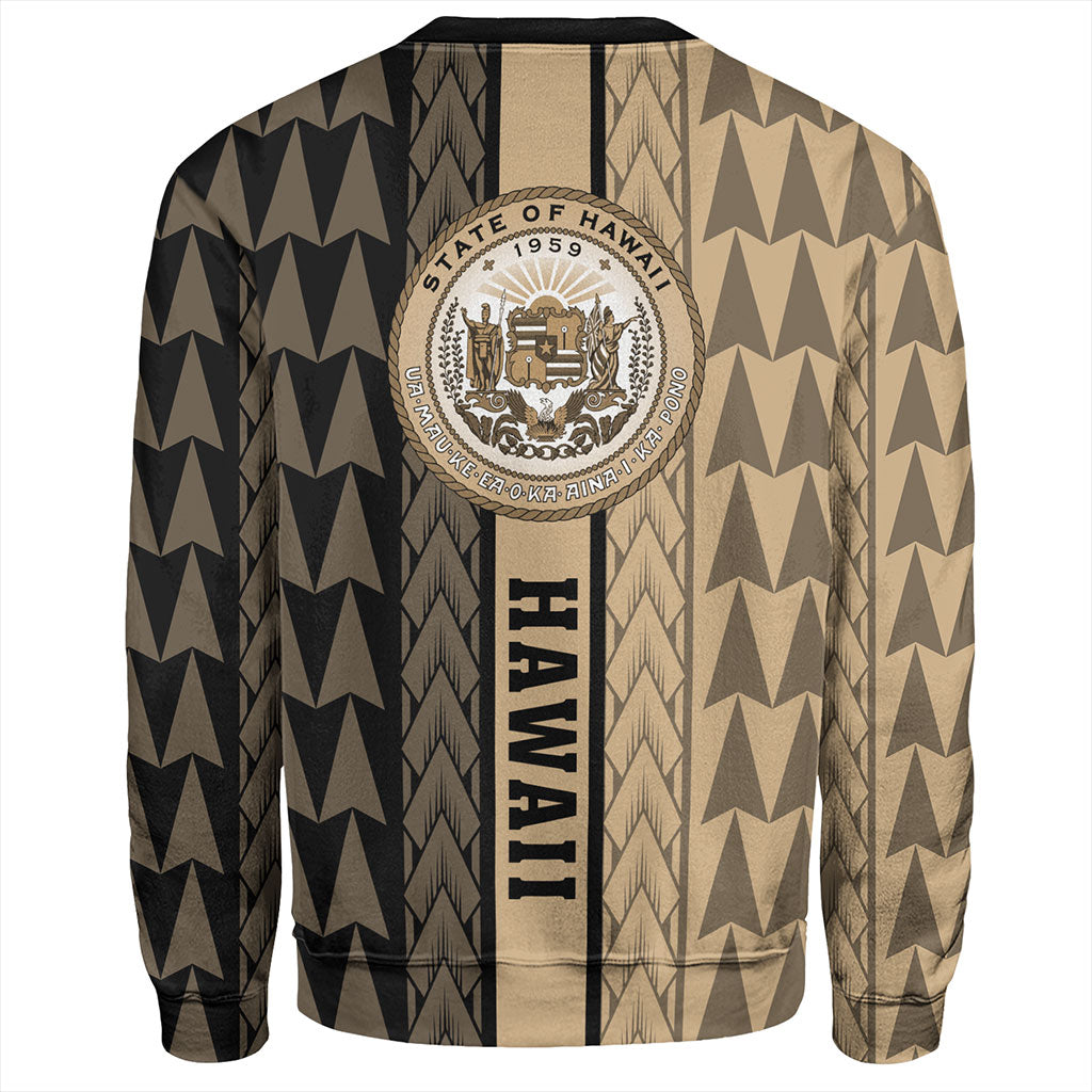 Hawaii Sweatshirt Polynesian Tribal Half Style