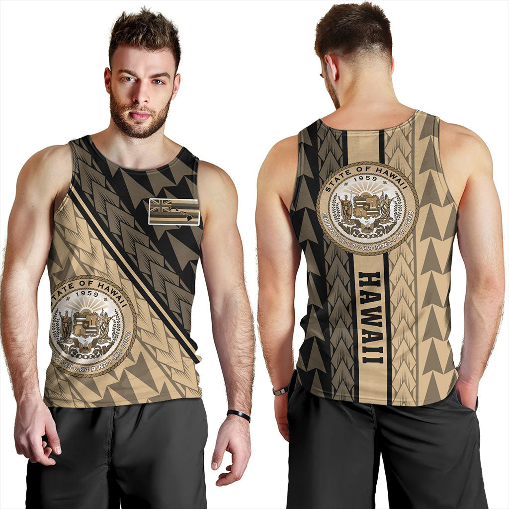 Hawaii Tank Top Polynesian Tribal Half Style