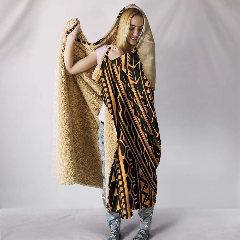 Hawaii Hooded Blanket - Polynesian Wild Style