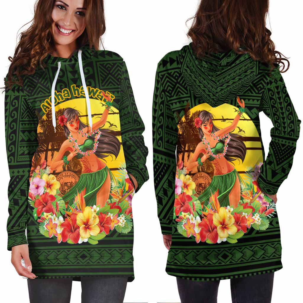 Hawaii Hoodie Dress - Aloha Hawaii Girl