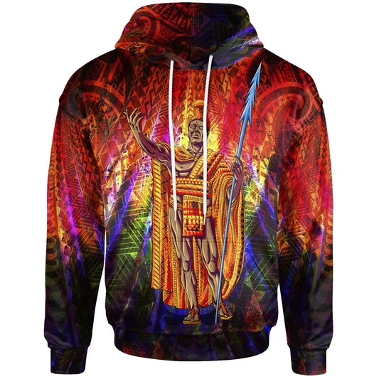Hawaii Hoodie - Hawaii King Polynesian Patterns