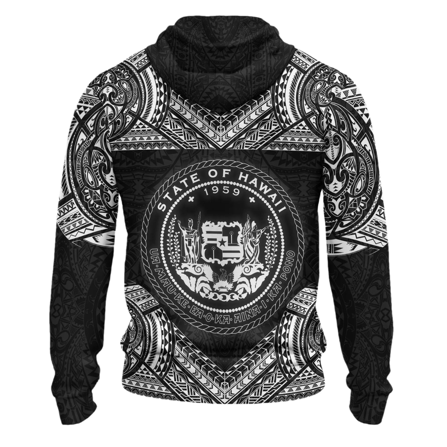 Hawaii Hoodie - Turtle Polynesian Pattern