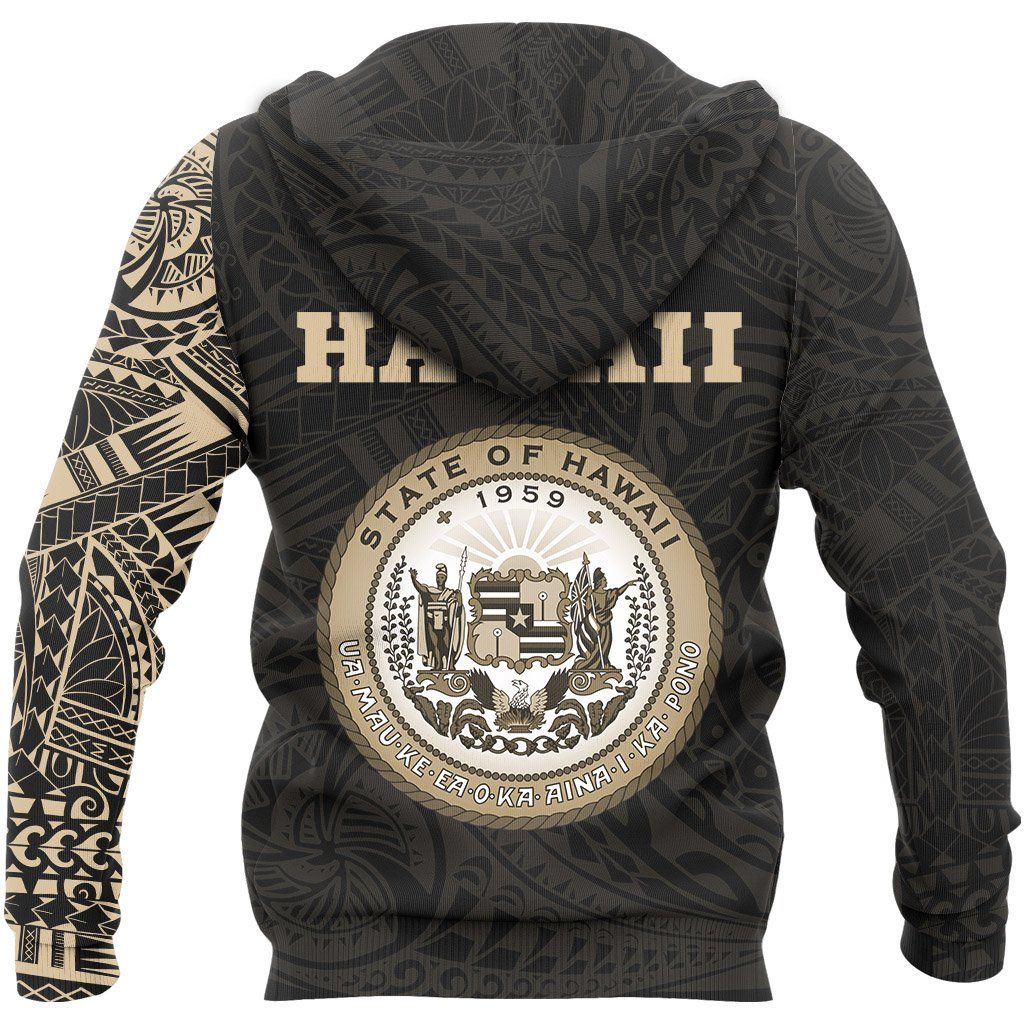 Hawaii Hoodie - Hawaii Seal Polynesian Tattoo Style