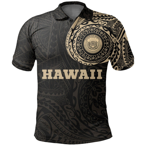 Hawaii Polo Shirt - Hawaii Seal Polynesian Tattoo