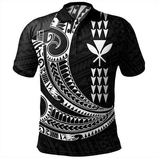 Hawaii Polo Shirt Kanaka Kakau Polynesian Tattoo