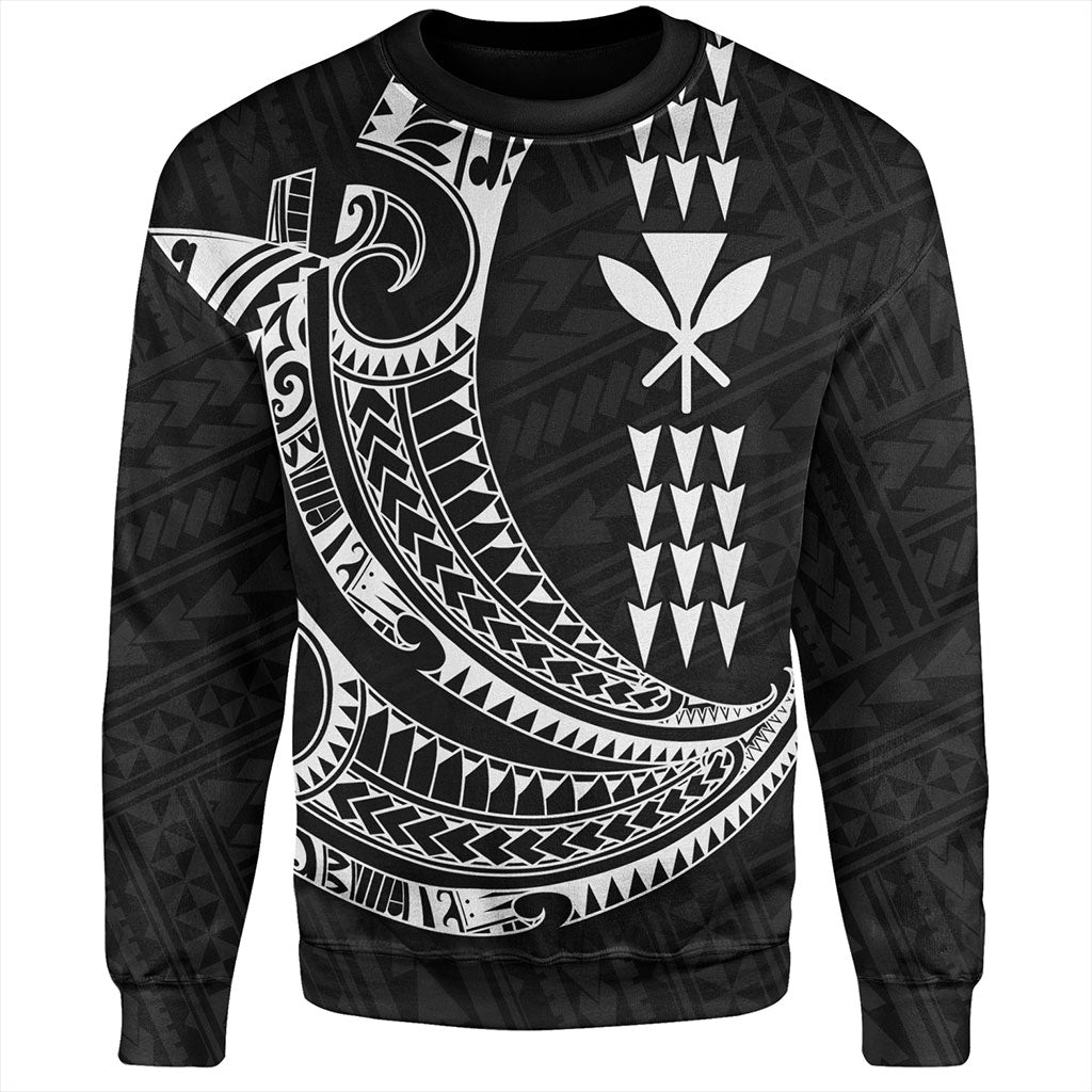 Hawaii Sweatshirt Kanaka Kakau Polynesian Tattoo