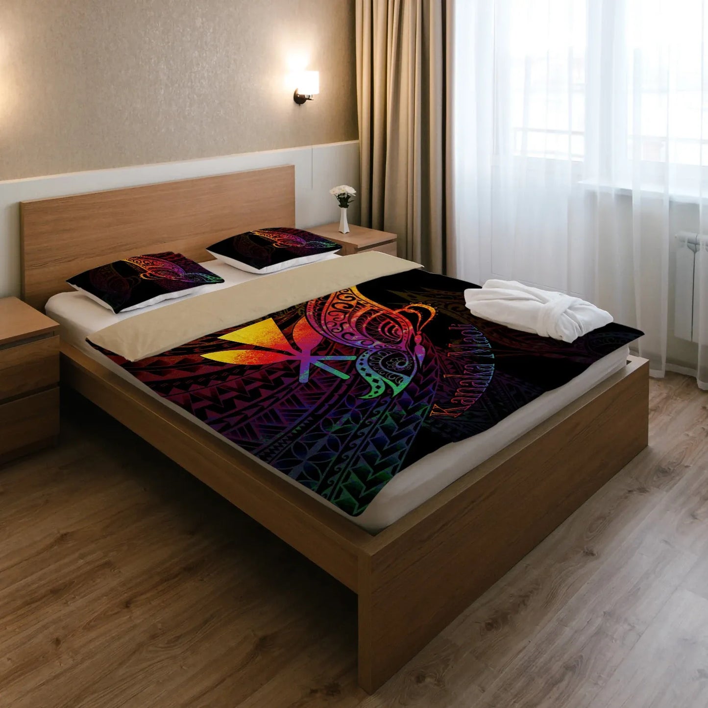 Hawaii Kanaka Maoli Bedding Set - Butterfly Polynesian Style