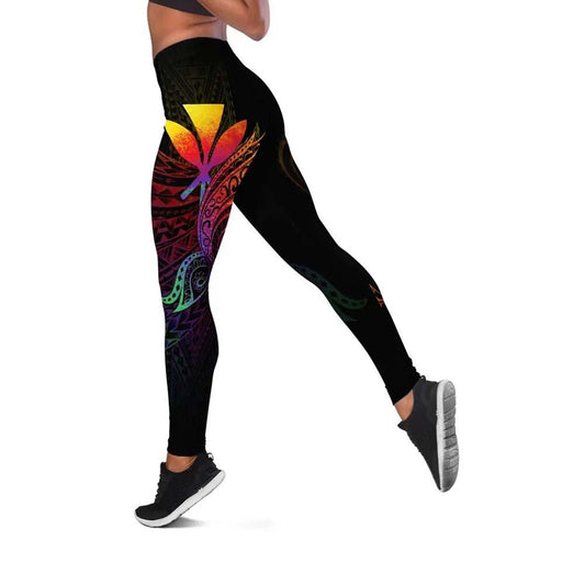 Hawaii Kanaka Maoli Legging - Butterfly Polynesian Style