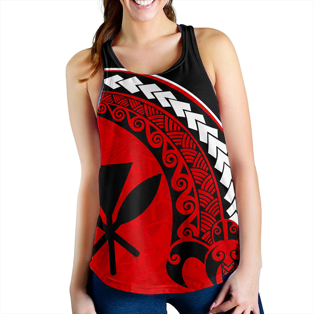 Hawaii Women Tank Turtle Polynesian Tribal Kanaka Maoli