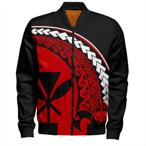 Hawaii Bomber Jacket Turtle Polynesian Tribal Kanaka Maoli