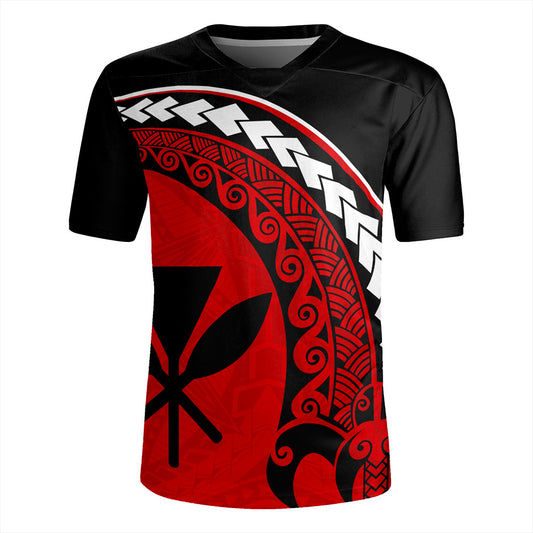 Hawaii Rugby Jersey Turtle Polynesian Tribal Kanaka Maoli