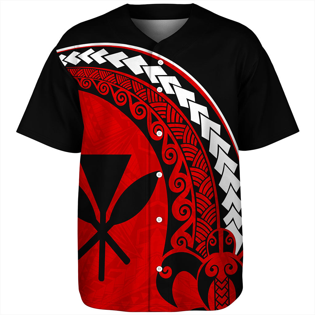 Hawaii Baseball Shirt Turtle Polynesian Tribal Kanaka Maoli