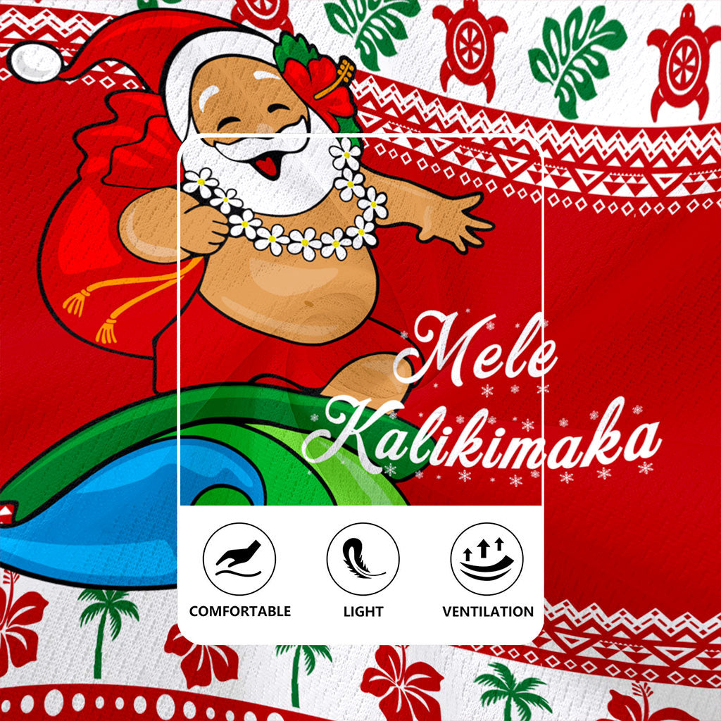 Hawaii Rugby Jersey Santa Claus Ho Ho Ho Christmas