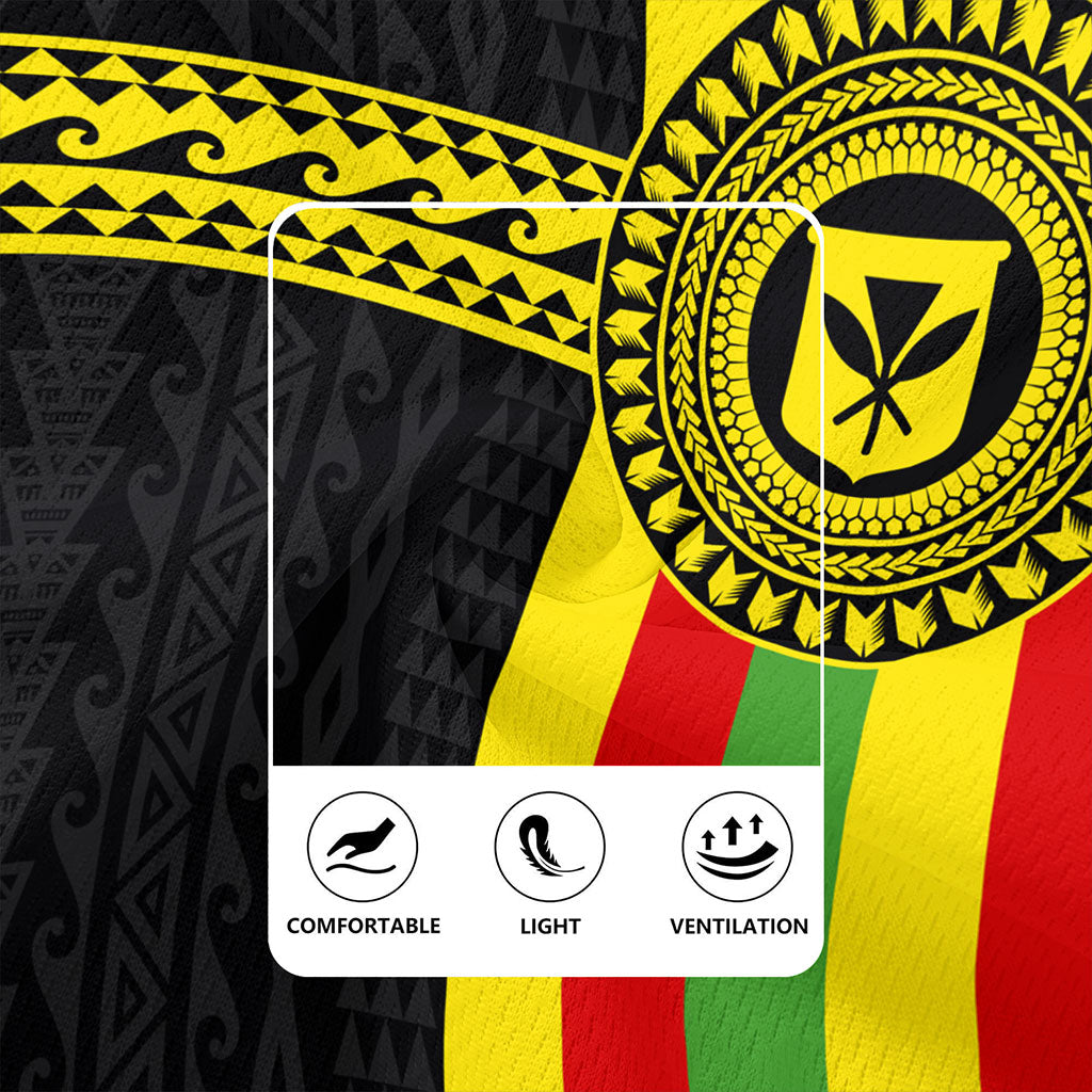 Hawaii Rugby Jersey Kanaka Maoli Flag Polynesian
