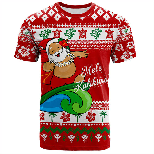 Hawaii T-Shirt Santa Claus Ho Ho Ho Christmas