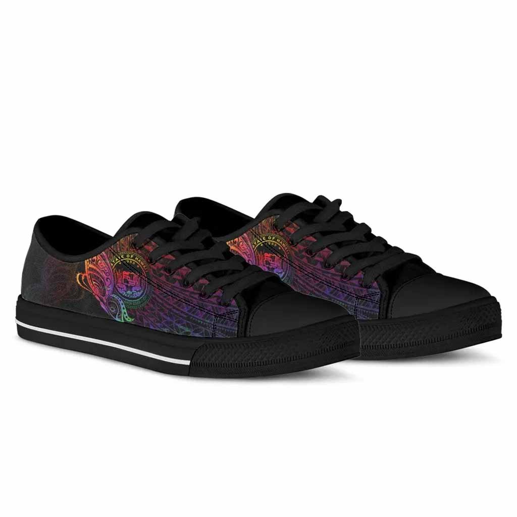 Hawaii Low Top Shoes - Butterfly Polynesian Style