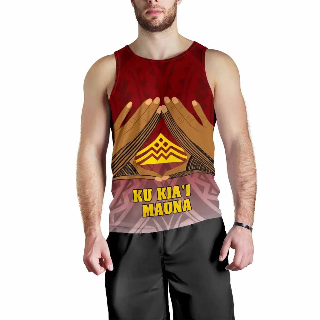 Hawaii Mauna Kea Men Tank Top - Hand Sign Symbol