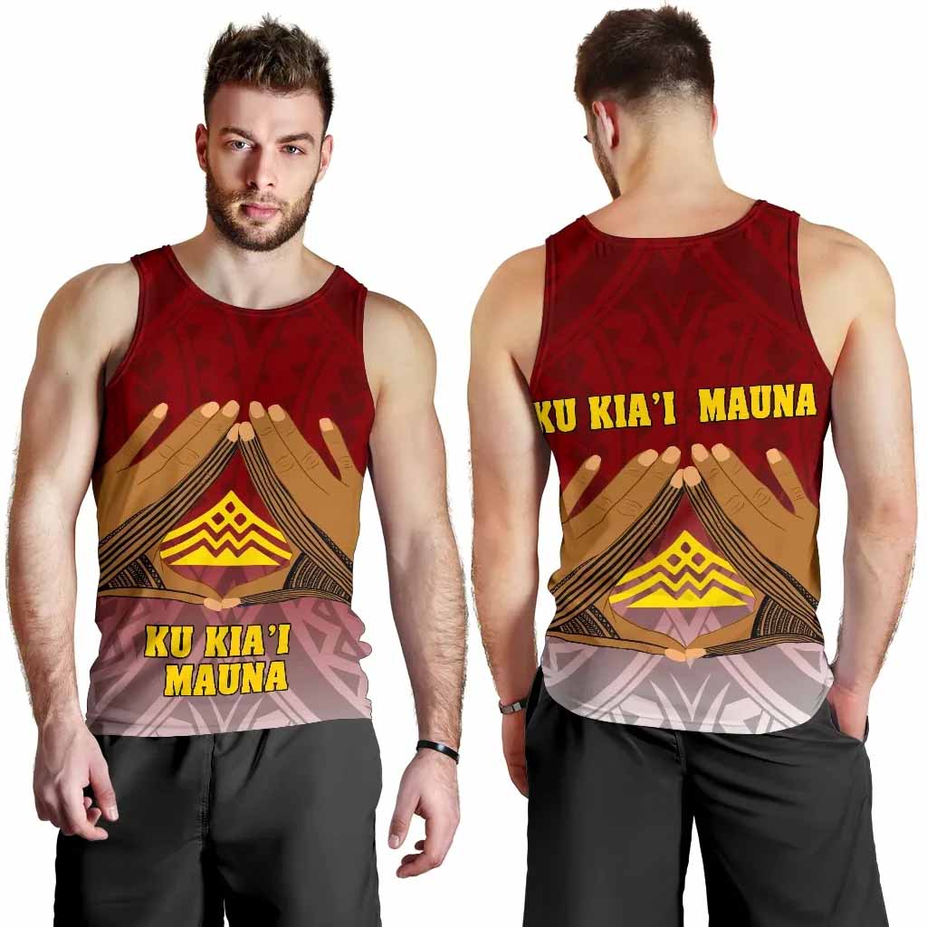 Hawaii Mauna Kea Men Tank Top - Hand Sign Symbol