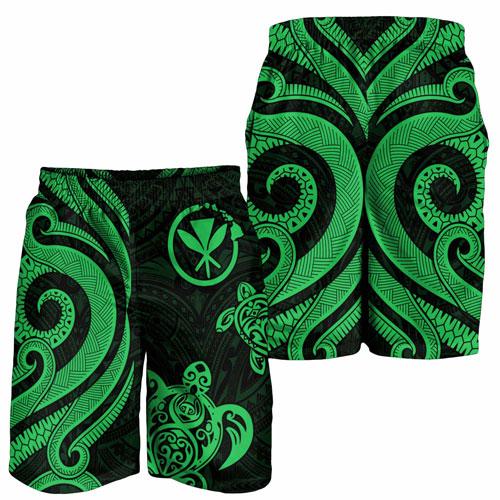 Hawaii Men Short - Green Tentacle Turtle
